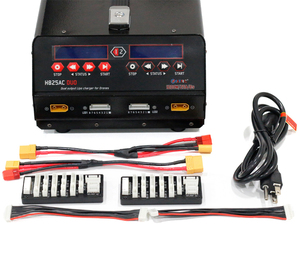 Nuevo HTRC 1200W batería de doble puerto <span class=keywords><strong>Drone</strong></span> cargador de equilibrio de alta potencia H825AC <span class=keywords><strong>DUO</strong></span> 25A 1-8s Lipo/Lihv para Rc pulverización agrícola UAV - Product Image 6