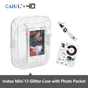 เคส <span class=keywords><strong>Instax</strong></span> สำหรับกล้อง <span class=keywords><strong>Fuji</strong></span> <span class=keywords><strong>Instax</strong></span> Mini 13 รุ่นกลิตเตอร์ เคส <span class=keywords><strong>Instax</strong></span> Mini สำหรับเดินทาง ชุดอุปกรณ์เสริม <span class=keywords><strong>Instax</strong></span> 3-in-1  กล่องแข็ง ขายส่งจากโรงงาน - Product Image 1