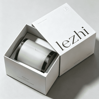 Boîte d'emballage de luxe pour bougies avec logo personnalisé, boîte à tiroir pour bougies avec insert, boîte d'emballage de haute qualité pour bougies