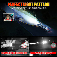 Ampoule LED pour voiture Popnow P17 240W haute puissance H7 H11 9005 9006, phares LED pour système d'éclairage automobile
