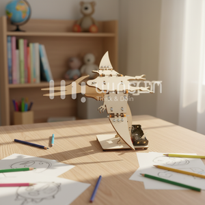 Kit de Modélisation Mécanique de Pterosaure Électrique <span class=keywords><strong>en</strong></span> <span class=keywords><strong>Bois</strong></span> DIY, Éducatif STEM, Puzzle 3D Dinosaure, Vente <span class=keywords><strong>en</strong></span> Gros OEM ODM, Cadeau - Product Image 5
