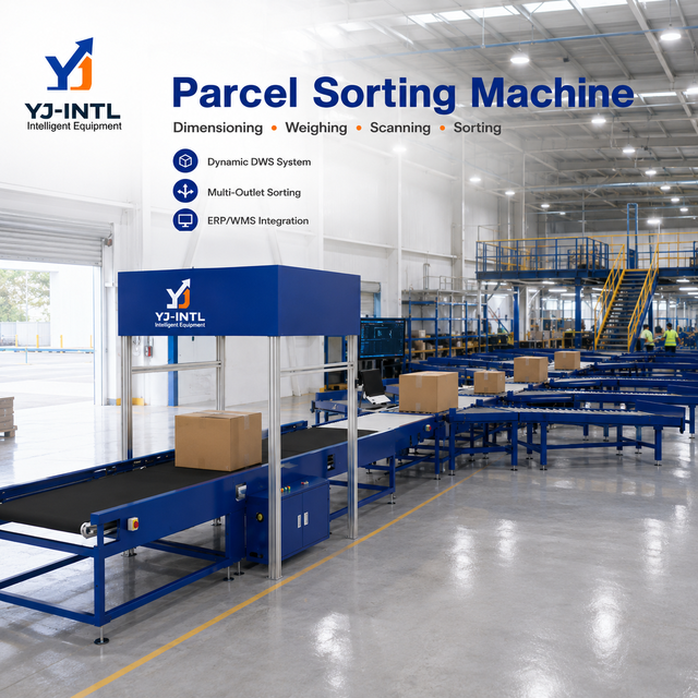 Automatic Dynamic DWS Parcel Wheel Sorter System Multi Outlet Conveyor Belt Sorting Line for Logistics Warehouse