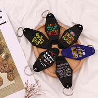 Llaveros de Plástico ABS Personalizados para Hotel, con Logotipo y Texto, Llaveros Vintage de Motel, Recuerdos, Anillos para Llaves, Regalos Promocionales para Empresas