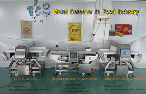 Détecteur de métaux multifréquence étanche de série Belt, contrôlé par PLC pour l'industrie alimentaire - Product Image 4