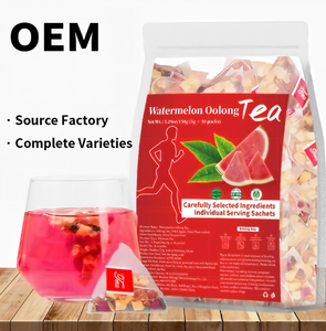 Thé aux fruits <span class=keywords><strong>Oolong</strong></span> à la pastèque, marque privée Source Factory, emballage personnalisé, sachets individuels, thé aux herbes en triangle, OEM ODM - Product Image 1