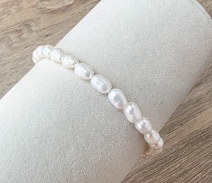 Bracelet ajustable vintage fait main, plaqué or 18 carats, perles de rocaille, perles étoiles, cadeaux de Noël, bijoux multicouches en perles de verre - Product Image 4