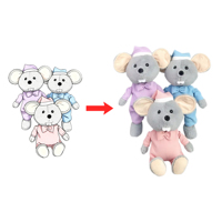 Usine OEM Custom Made Super Soft Plush Mouse Toy Story Couette pour enfants Fête d'Halloween