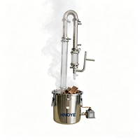 Machine multifonctionnelle pour la production d'eau distillée et l'extraction d'huiles essentielles (rose, menthe, jasmin)