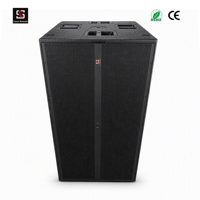 Système de sonorisation Line Array avec caisson de basses actif/passif double de 21 pouces, 3000 W, type passif en bois pour concert, certifié CE/ROHS