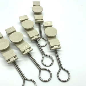 ตัวหนีบยึดสายไฟเบอร์ออปติกแบบ S-Type ขนาดเล็ก ยี่ห้อ Universal Plastic รุ่น FTTH Drop Wire Anchor Clamp สำหรับยึดสายเคเบิลแบบ Messenger Wire - Product Image 1