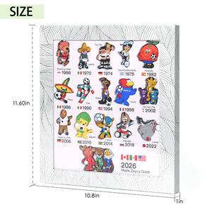 Colección de Mascotas de la Copa Mundial de la FIFA 1966-2026, 16 Piezas de Cuentas de PVC, Adornos Decorativos para Refrigerador, Coleccionables - Product Image 2