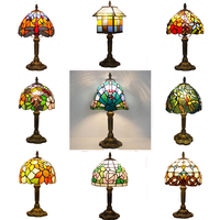   Lampe de table en verre teinté de luxe, design moderne avec alimentation flexible CA pour la décoration intérieure et la lecture au chevet