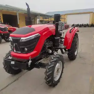 Mesin Pertanian Traktor Peternakan Gabungan Mesin Pertanian Kultivator Ridger Putar dengan Penyebar Pupuk