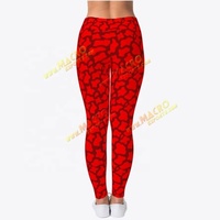 Leggings de compression respirants et antibactériens pour femmes, taille haute, motif lettres colorées, tricotés, AND1 Super Skin, imprimés, tendance