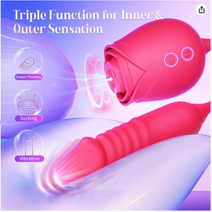 Baru Jasmine Rose <span class=keywords><strong>Vibrator</strong></span> seks wanita untuk melompat masturbasi teleskopik multi-fungsi Viasator mainan dewasa - Product Image 2