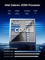 Mini PC Bmax B1 Plus Intel Celeron J3355 6 Go de RAM 128 Go EMMC + SSD M.2 (512 Go/2 To) Double écran 4K WiFi 2.4G/5G BT5.0 OS 11