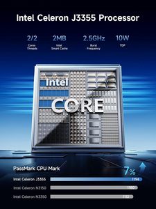Mini PC Bmax B1 Plus <span class=keywords><strong>Intel</strong></span> Celeron J3355 6GB RAM 128GB EMMC + M.2 SSD (512GB/2TB) 4K Pantalla Dual 2.4G/5G WiFi BT5.0 OS 11 - Product Image 3