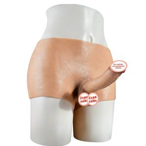 Realistische Siliconen <span class=keywords><strong>Dildo</strong></span> Vibrator Pvc Lederen Broek Zacht Glas Volwassen Seksspeeltjes Lesbische Masturbatie <span class=keywords><strong>Dildo</strong></span> Siliconen Sekspop - Product Image 4