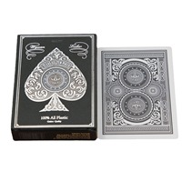 Cartes à jouer de luxe Wanquan Gold Texas Hold'Em, très vendues, imperméables, en plastique, avec bordure dorée, 63x88mm, 165g, pour les sports de plein air