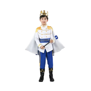 King Costume Set With Cape, Crown & Scepter - Medieval Royal Outfit For Kids & Adults