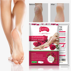 Masque de pied de marque privée masque exfoliant pour les pieds à la rose bio masque pour les pieds exfoliant masque pour les pieds chaussette - Product Image 4