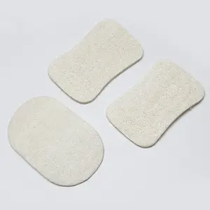 Esponja exfoliante ovalada y en forma de 8 esponja para Spa, esponja de Luffa Natural