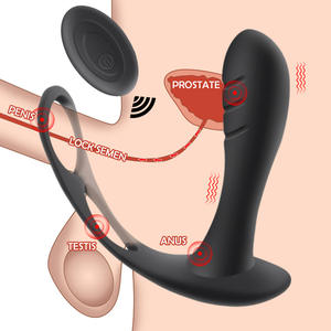 Ganzer Verkauf 10 Modi Vibration Männer Hintern Sexspielzeug drahtlose Steuerung voller wasserdichter Anal vibrator mit Hahnen - Product Image 2