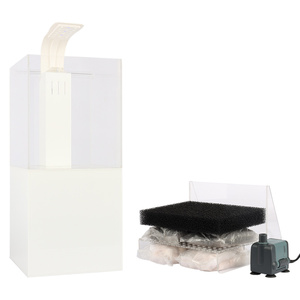 Pecera Pequeña, Mini, para <span class=keywords><strong>Peces</strong></span> Guppy, de 12L, de Vidrio, con <span class=keywords><strong>Precio</strong></span> Económico, para Usar en Casa u Oficina - Product Image 3