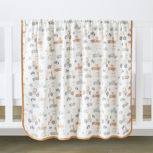 Giá sỉ nhà máy, có sẵn, mẫu 6 lớp vải cotton hữu cơ, chăn sơ sinh nhiều lớp, chăn muslin cho bé - Product Image 4