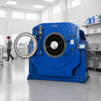 Machine à laver industrielle à vapeur HOOP de grande capacité pour hôtels et usines, usage intensif, 150 kg, pour usage commercial