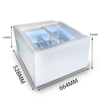 Mini réfrigérateur café magasin crème glacée vitrine congélateur crème glacée congélateur Restaurant affichage