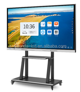 Bảng trắng tương tác chống chói 4k tất cả trong một cảm ứng <span class=keywords><strong>PC</strong></span> giảng dạy và cuộc họp tấm phẳng 75 inch bảng tương tác - Product Image 5