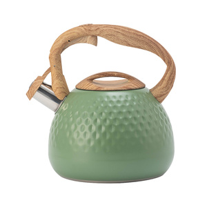 Bollitore Fischiante in Acciaio Inox dal Design Moderno, <span class=keywords><strong>Teiera</strong></span> di Grado Alimentare <span class=keywords><strong>per</strong></span> Uso Domestico, Compatibile con Fornelli a Gas e Piastre a Induzione - Product Image 1