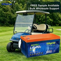 Batterie LiFePO4 38.4V 200AH Grade A pour Trolling 6000+ Deep Cycle, Chariot de Golf, avec BMS intelligent, Bus CAN, Prise Anderson, CE RoHS IP67, OEM ODM
