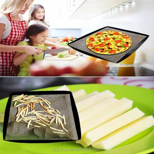 Non-Stick High Temperature Black Brown Color Food Grade PTFE Fiberglass Mesh Crisper <strong>Basket</strong> - Product Image 4