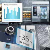 Horno de Vapor Multifuncional Lexin Rational para Cocina Comercial, Versión Computarizada, Universal, de Acero Inoxidable, 380V