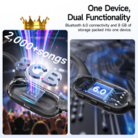 Écouteurs à conduction aérienne LOBKIN, fabriqués en usine, écouteurs sportifs à oreille ouverte, casque avec carte TF 8 Go, adaptés à la course à pied et au cyclisme