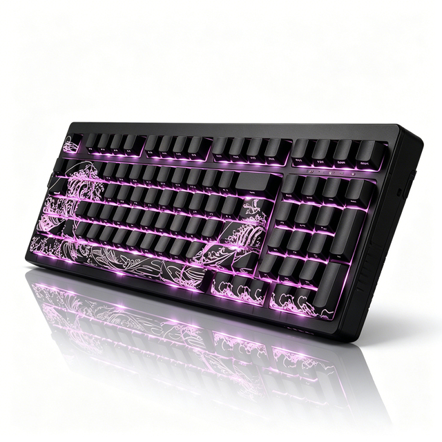 Zornher ZH980 Gaming Keyboard RGB Backlit Metal Keyboard TKL Mechanical Keyboard for Gaming with Custom Macro Keys