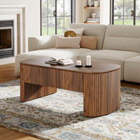 Table basse élévatrice multifonctionnelle en bois OEM Table pliante à double usage Table de salon moderne pour la maison