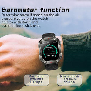Reloj inteligente resistente KR80 indestructible, 2024 <span class=keywords><strong>2023</strong></span>, relojes inteligentes de alta calidad para hombres con altímetro, barómetro, función de brújula - Product Image 5