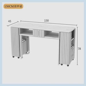 Mesa de Manicura de Metal Moderna y Elegante para Salón de Uñas - Product Image 6