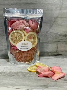 Sel de bain naturel en marque propre pour adultes, parfum verbenane et senteur florale - Product Image 3