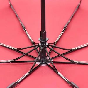 Jx984 Wholesale Promotional 3 Folding Uv <b>Automatic</b> for Rain Windproof Sun Parasol Custom <b>Umbrella</b> With Logo - Product Image 2