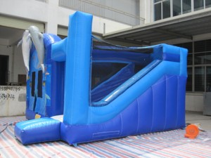 บ้านลมเป่าลมรูปปลาโลมาทำจาก PVC สำหรับเช่าจัดงานปาร์ตี้ - Product Image 6