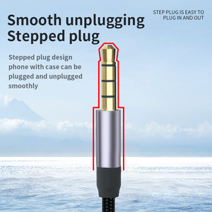Cavo Audio Aux <span class=keywords><strong>Convertitore</strong></span> 2 in 1 da 3,5mm Maschio a Doppia Femmina, Supporta Ascolto e Chiamate, Cavo in Nylon - Product Image 2