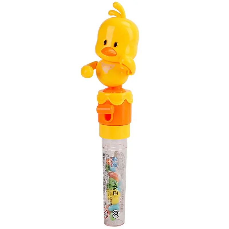 2024 new Creative Gift toys candy children's toys duckling-shaped retail fruit-flavored laminated sweet candy toys