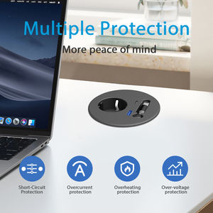 ETL pour prise USB ronde certifiée Bureau caché Extension <span class=keywords><strong>de</strong></span> câble <span class=keywords><strong>de</strong></span> charge rétractable Prise <span class=keywords><strong>de</strong></span> sortie US/UK/EU pour industriel - Product Image 5