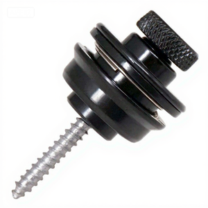 Serrure de ceinture de sécurité antidérapante en alliage de zinc bouton de sangle de guitare en métal avec pont de cerclage sécurisé - Product Image 3