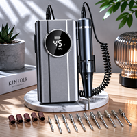 Vantrend Beauty 45000RPM Torno De Uas, perceuse à ongles sans fil avec écran LED, faible bruit, pour salon et usage domestique