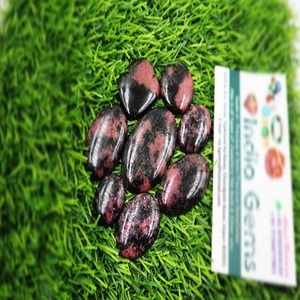 GEMAS DE LA INDIA de Calidad AAA+ Rodonita Roja Natural Cabujón Piedra Preciosa Suelta de Formas Variadas y Tamaño Libre con Juego de Colores para Fabricación de Joyas - Product Image 2